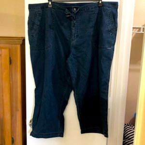 Womens plus Capri Jeans 3x Stretch by Columbia